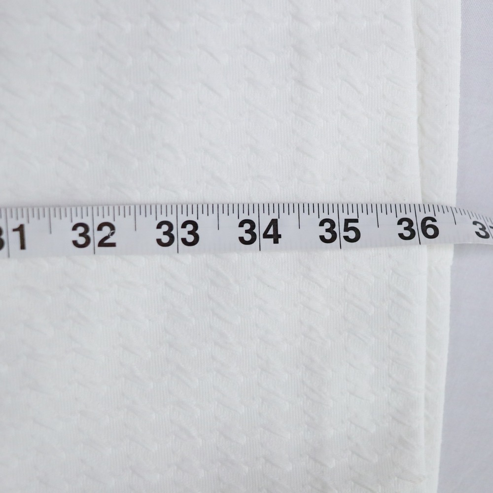 Tommy Hilfiger Shift Dress 8‎ White Textured Pique Pocket Sleeveless Mod Preppy - Picture 15 of 15